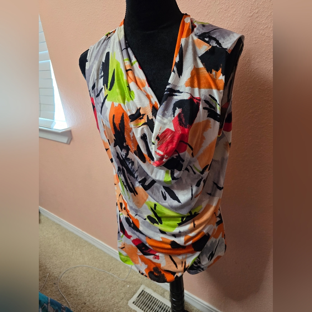 Multicolor Abstract Print Dress